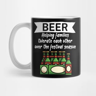 Beer Helping families tolerate each other over the festival season Mug